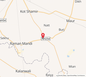 Map of Talwandi Sabo, Punjab