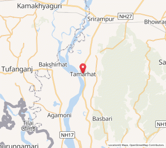 Map of Tama Hat, Assam
