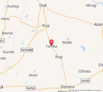 Map of Tamba, Karnataka