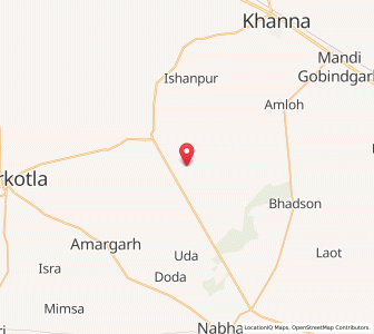 Map of Tandabada Khurd, Punjab