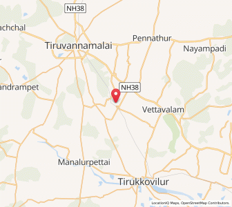 Map of Tandarai, Tamil Nadu
