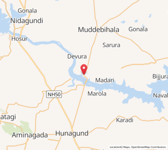 Map of Tangadgi, Karnataka