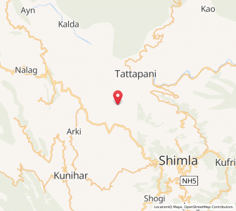 Map of Tangish, Himachal Pradesh