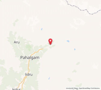 Map of Tanin, Kashmir