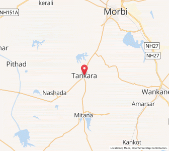 Map of Tankara, Gujarat