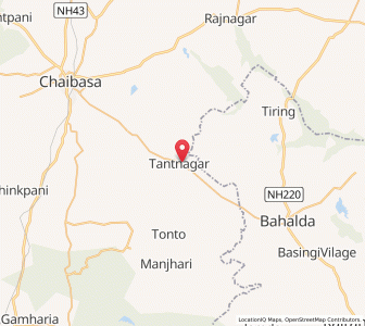 Map of Tantnagar, Jharkhand