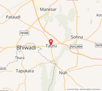 Map of Taoru, Haryana