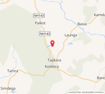 Map of Tapkara, Jharkhand