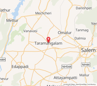 Map of Taramangalam, Tamil Nadu