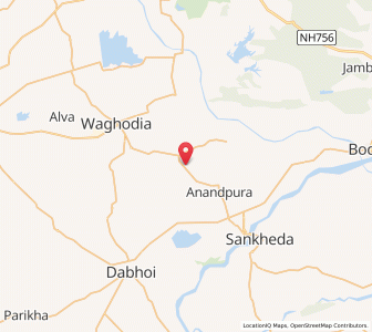 Map of Tarasvu, Gujarat