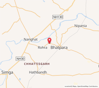 Map of Tarenga, Chhattisgarh