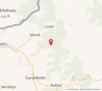 Map of Tarer, Kashmir