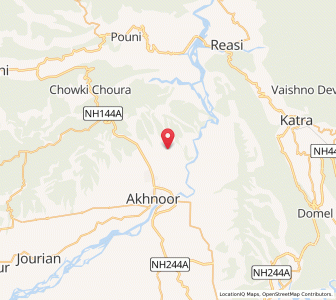 Map of Targah, Kashmir