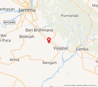 Map of Tarlokpur, Kashmir