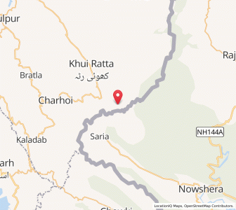 Map of Tathibon, Kashmir