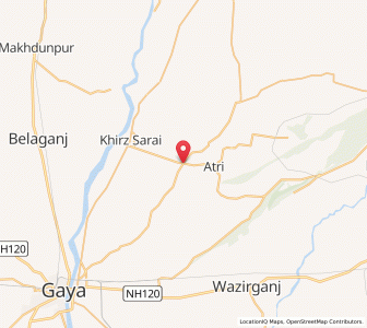 Map of Taunsa, Bihar