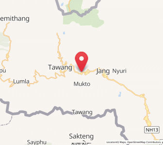 Map of Tawang, Arunachal Pradesh