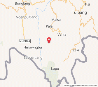 Map of Tawngkalawng, Mizoram