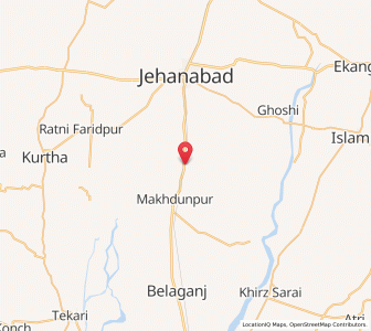 Map of Tehta, Bihar