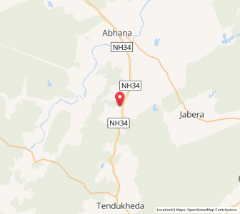 Map of Tejgarh, Madhya Pradesh