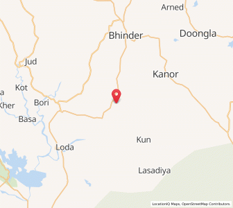 Map of Tekan, Rajasthan