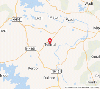 Map of Tekmal, Andhra Pradesh