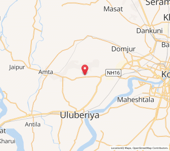 Map of Telbani, West Bengal