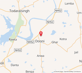 Map of Teloria, Rajasthan