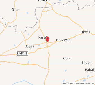 Map of Telsang, Karnataka