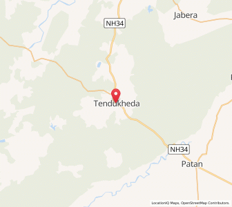 Map of Tendukheda, Madhya Pradesh