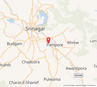 Map of Tengan, Kashmir