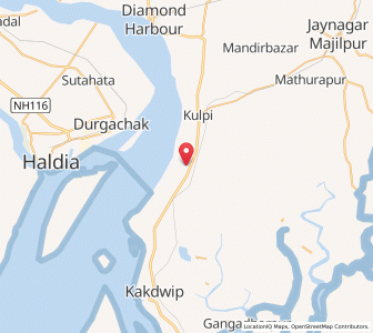 Map of Tengra, West Bengal