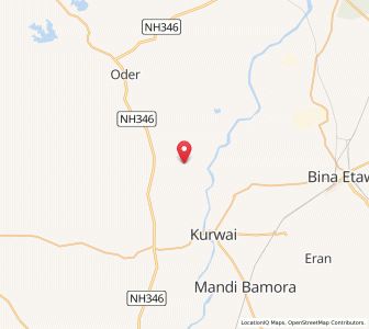 Map of Tenku, Madhya Pradesh