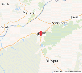 Map of Tentra, Madhya Pradesh