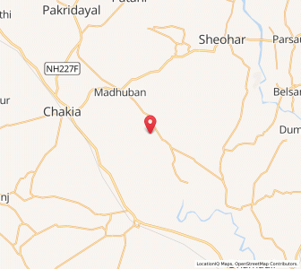 Map of Tetaria, Bihar