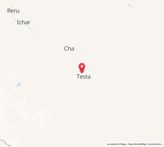 Map of Tetha, Kashmir
