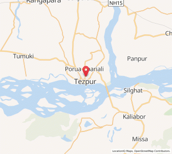 Map of Tezpur, Assam