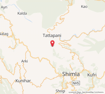 Map of Thachi, Himachal Pradesh