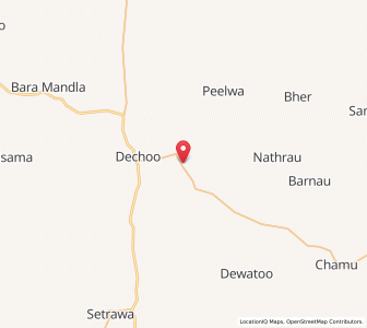 Map of Thadia, Rajasthan