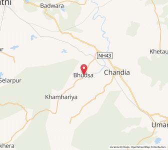 Map of Thagwa, Madhya Pradesh