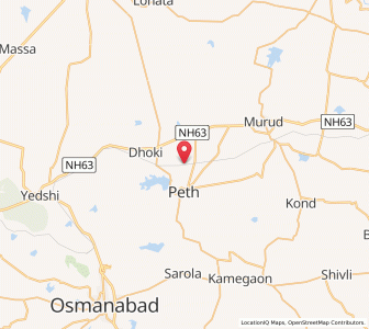 Map of Thair, Maharashtra