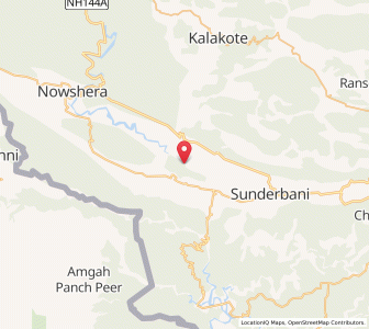 Map of Thajka, Kashmir