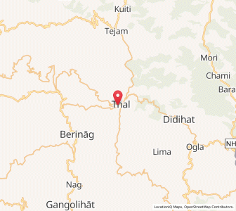 Map of Thal, Uttarakhand