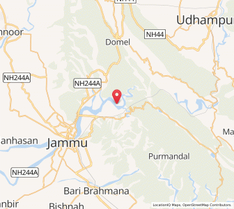 Map of Thalal, Kashmir