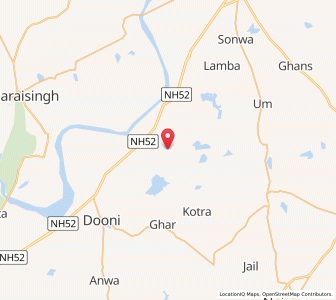 Map of Thali, Rajasthan