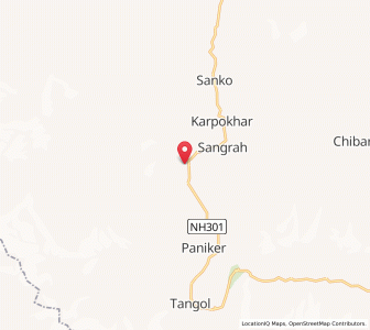 Map of Thamo, Kashmir