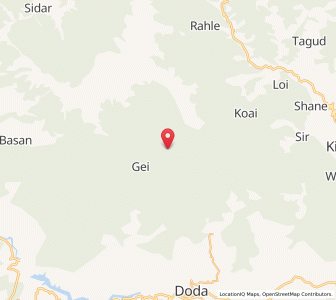 Map of Thana, Kashmir