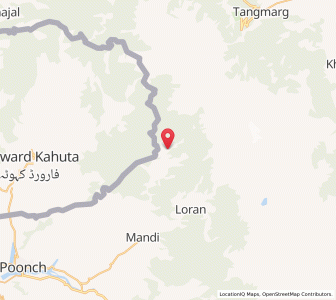 Map of Thanna, Kashmir