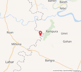 Map of Thanupura, Madhya Pradesh