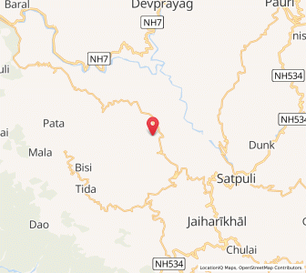 Map of Thapla, Uttarakhand